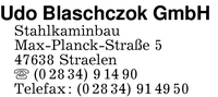 Blaschczok GmbH, Udo Stahlkaminbau