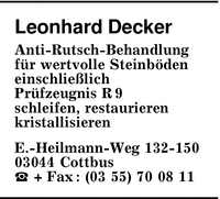 Decker, Leonhard
