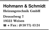 Hohmann & Schmidt Heizungstechnik GmbH