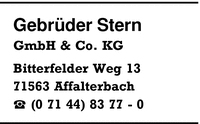 Stern, Gebr., GmbH & Co. KG