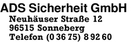 ADS Sciherheitsdienste GmbH