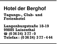 Hotel der Berghof