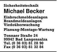 Sicherheitstechnik Michael Becker