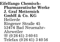 Eifelfango Chemisch-Pharmazeutische Werke J. Graf Metternich GmbH & Co. KG