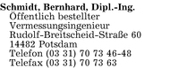 Schmidt, Dipl.-Ing. Bernhard