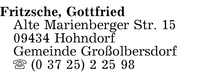 Fritzsche, Gottfried