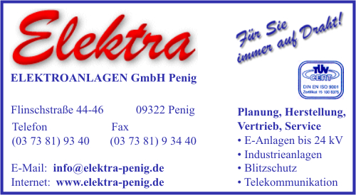 Elektra Elektroanlagen GmbH Penig