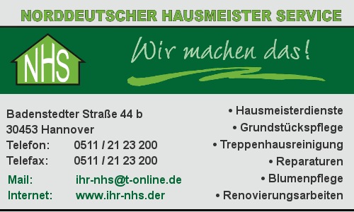 Norddeutscher Hausmeister-Service, B. Hhne
