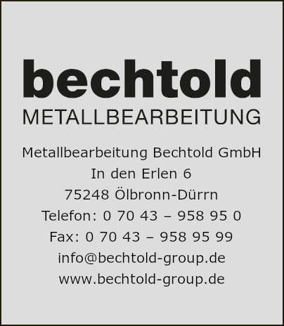 Metallbearbeitung Bechtold GmbH