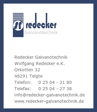 Redecker Galvanotechnik, Herr Wolfgang Redecker e.K.
