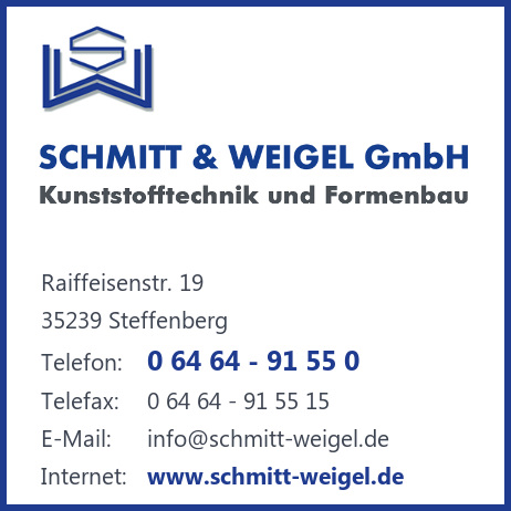 Schmitt & Weigel GmbH, Kunststofftechnik und Formenbau