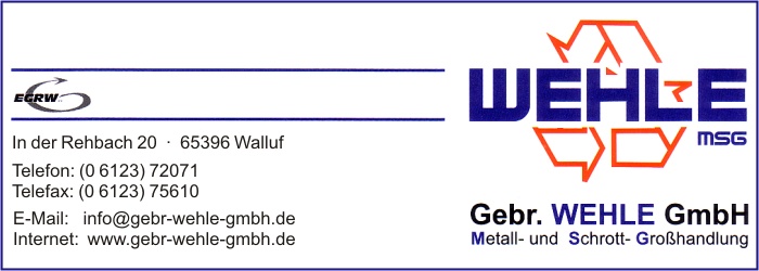 Gebr. Wehle GmbH - Metall- und Schrott-Grohandlung
