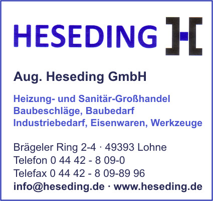 Heseding GmbH, Aug.
