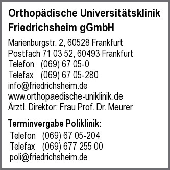 Orthopdische Universittsklinik Friedrichsheim gGmbH